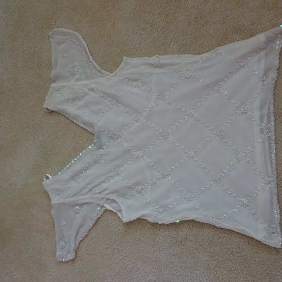 Beaded silk top - Picture 5 of 7